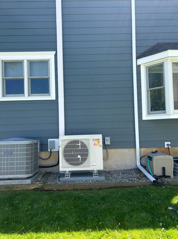 New Mitsubishi Ductless Mini Split installation in Tinton Falls, New Jersey